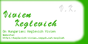 vivien keglevich business card